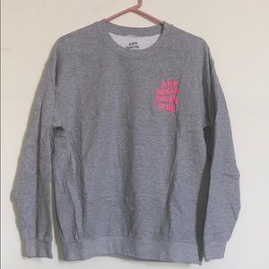 ANTI SOCIAL SOCIAL CLUB GREY & PINK SWEATER UNISEX